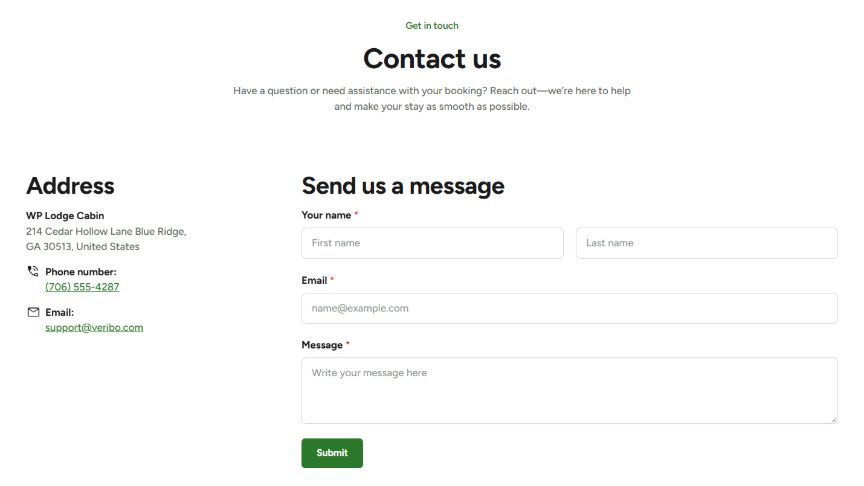 Contact module preview
