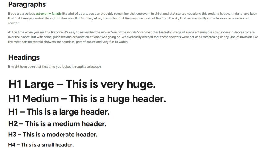 Text module preview
